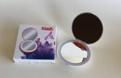 9cm 迷你 Led 燈化妝鏡