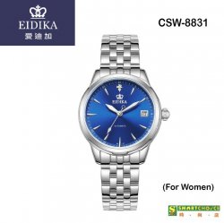 瑞士註冊品牌「愛廸加」傑出系列- CSW-8831 機械錶 (銀色的外殼· 銀色精鋼錶帶 ·日本製造機芯)