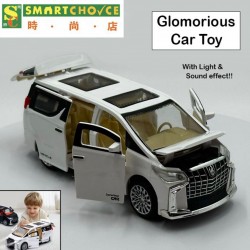 迷人汽車玩具（白色）（~6.4x15.8x6cm）