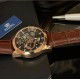 瑞士註冊品牌「愛廸加」領袖系列- CSW-8815 機械錶 (玫瑰金外殼· 棕色錶帶 ·日本製造機芯)