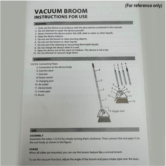 二合一推掃式吸塵器（顏色隨機）