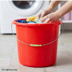 經典大號紅色水桶（附把手）