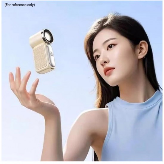 （白米色）迷你高速手持風扇（USB-C 充電）