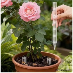 3條植物根部通風管（盆栽盆栽施肥塑膠管）