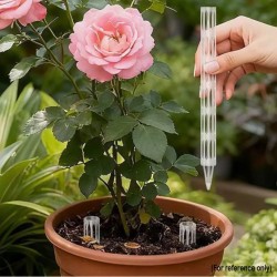 3條植物根部通風管（盆栽盆栽施肥塑膠管）