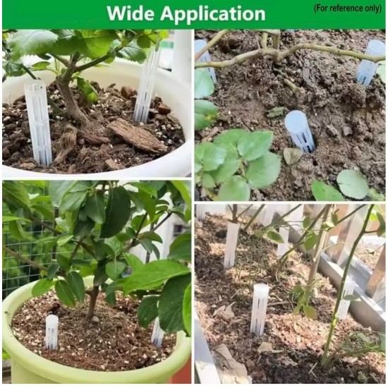 3條植物根部通風管（盆栽盆栽施肥塑膠管）