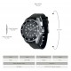 瑞士註冊品牌「愛廸加」潛水系列- CSW-8802 機械錶 (黑色外殼· 黑色橡膠錶帶 ·日本製造機芯)