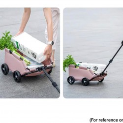 二合一寵物推車（粉色）（含安裝）
